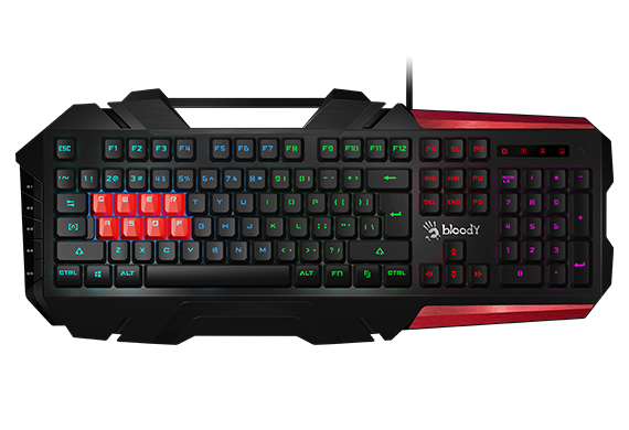 Bloody Bloody 8 LK Libra Brown Switch Keyboard USB Black+Red US+Arabic Layout | B3590R - Computers & Tech - Lebanon