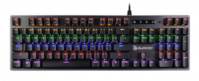 Bloody Bloody Full LK Orange Switch Mechanical Keyboard USB Grey, US+Arabic Layout | B760 - Computers & Tech - Lebanon