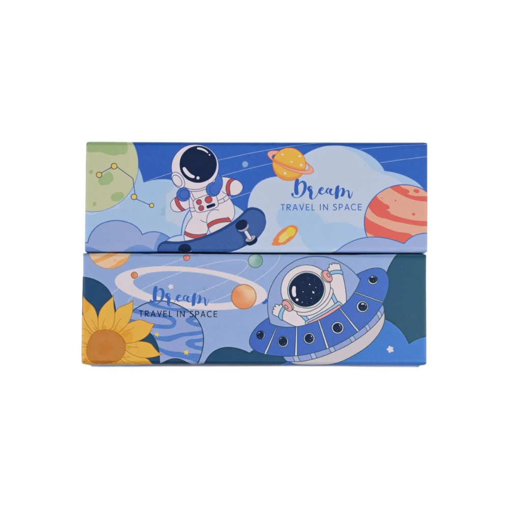 Unicorn Travel in Space Pencil Case - Blue | TIS-PC001 - Home & Kitchen - Lebanon
