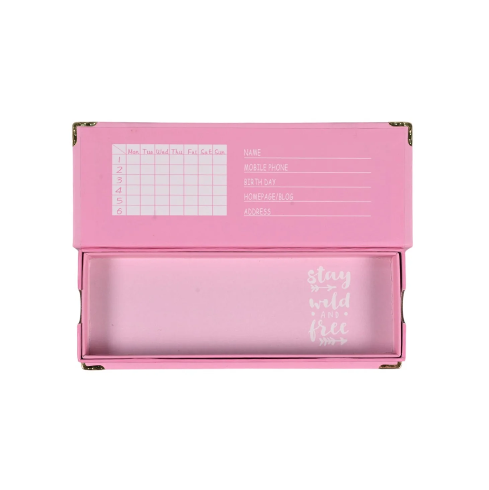 Smile & Wild Pencil Case - Pink | SW-PC002 - Home & Kitchen - Lebanon