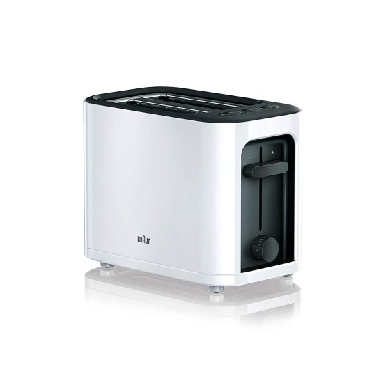 Braun Braun, 2 Slice Toaster, Auto Shut Off, Defrost Function, White | HT3000WH - Home & Kitchen - Lebanon