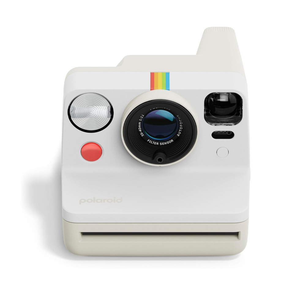 Polaroid Polaroid Now 3rd Generation I-Type Instant Camera – Pebble White | POLLSNOWGEN3PEBWHT - TV, Cameras & Photography - Lebanon