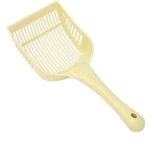 Cat Litter Shovel - Durable Plastic Scoop with Handle for Easy Cleaning - khaki - Sports & Outdoors - Lebanon