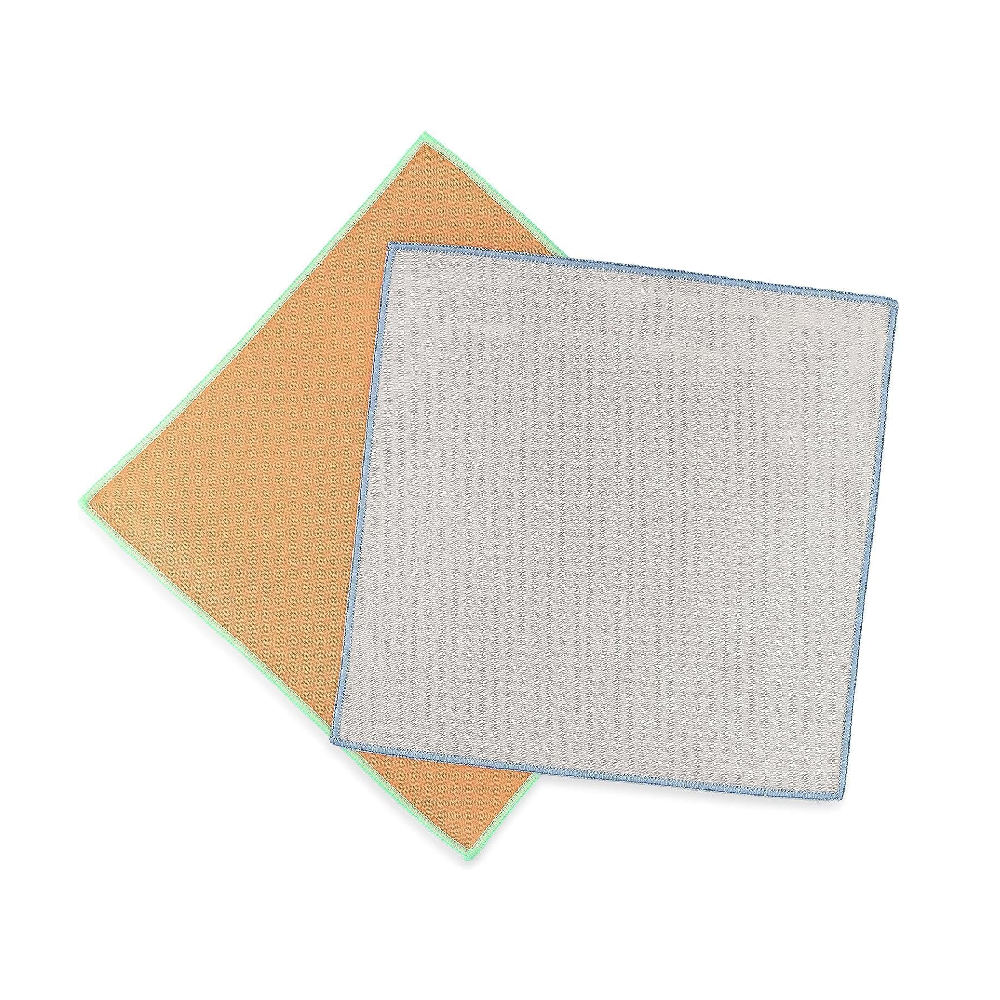 Full Circle Full Circle Glass Cleaning Recycled Microfiber Cloths - Set of 2 | FC20203M - Home & Kitchen - Lebanon