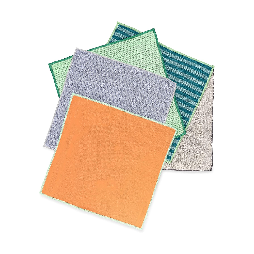 Full Circle Full Circle Functional Recycled Microfiber Cloths - Set of 5 | FC20204M - Home & Kitchen - Lebanon