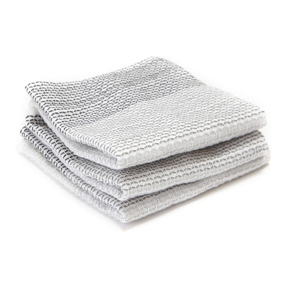 Full Circle Full Circle Tidy 100% Organic Cotton Dish Cloths - Set of 3 | FC10206GY - Home & Kitchen - Lebanon