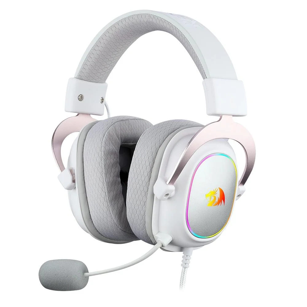 Redragon Redragon Zeus X RGB Gaming Headset, White with Rose | H510WR-RGB - Computers & Tech - Lebanon
