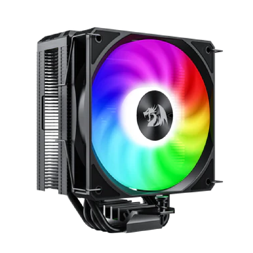Redragon Redragon CPU Cooler With Temperature Display 12cm RGB Fan 4 Heat Pipes | CC-1013 - Computers & Tech - Lebanon