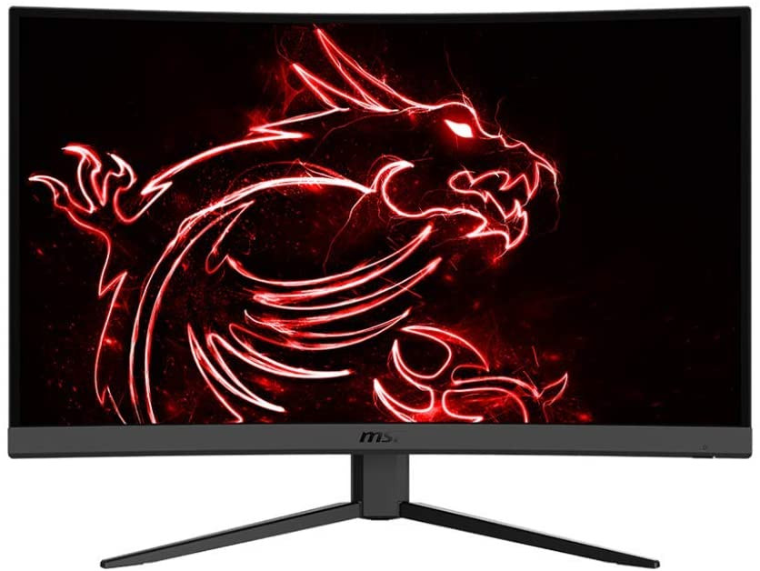 MSI MSI 32" FHD 1500R Curvature Non-Glare Super Narrow Bezel 1ms 1920 x 1080 165Hz Refresh Rate Tilt Adjustment FreeSync Curved Gaming Monitor, Black | Optix G32C4 - Computers & Tech - Lebanon