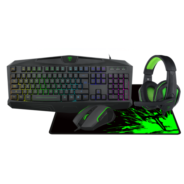 T-DAGGER T-DAGGER T-TGS003 Mouse/ Keyboard/Mousepad/Headset 4 IN 1 Gaming Combo Set - Computers & Tech - Lebanon
