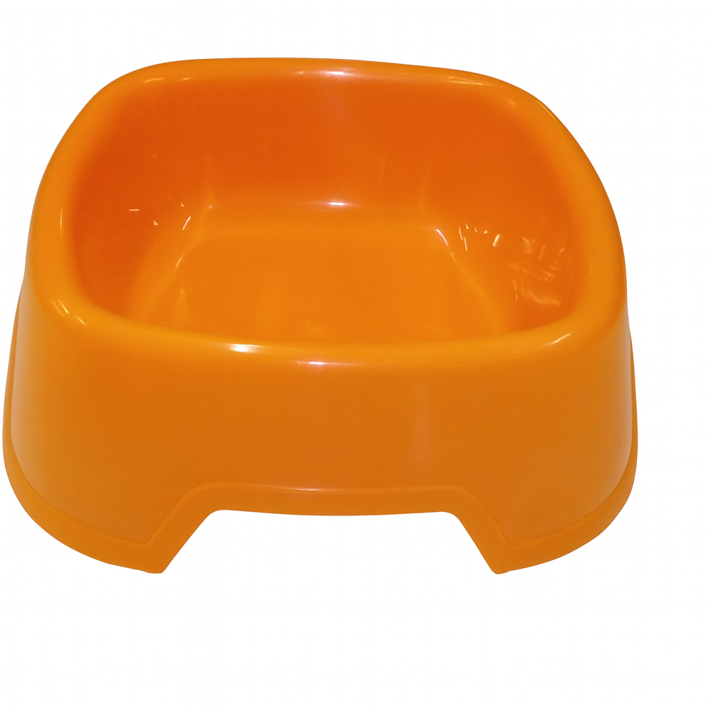 Kitten Feeding Bowl - Plastic Food & Water Dish for Cats - Orange - Sports & Outdoors - Lebanon
