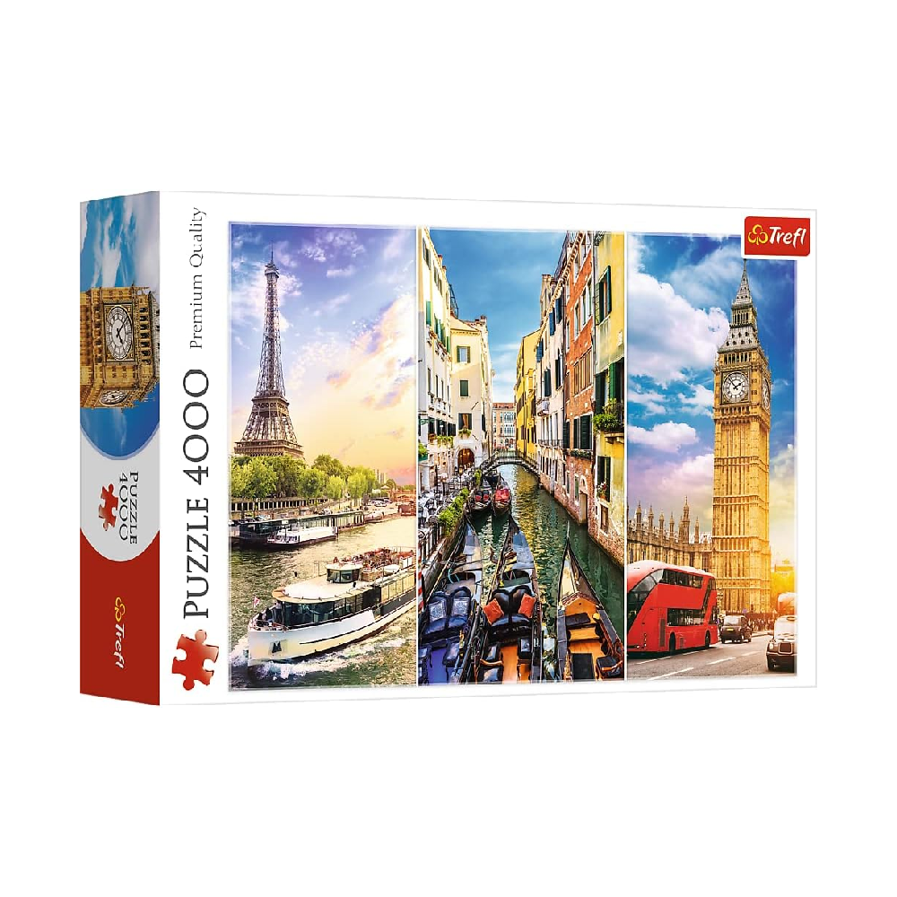 Trefl Trefl Puzzle: Travel Through Europe - 4000 Pieces | 45009 - Toys & Games - Lebanon