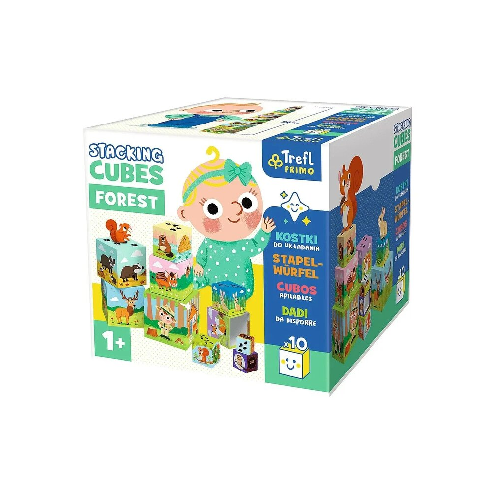 Trefl Trefl Kids Forest Puzzle Cubes - 10 Pieces | 61796 - Toys & Games - Lebanon