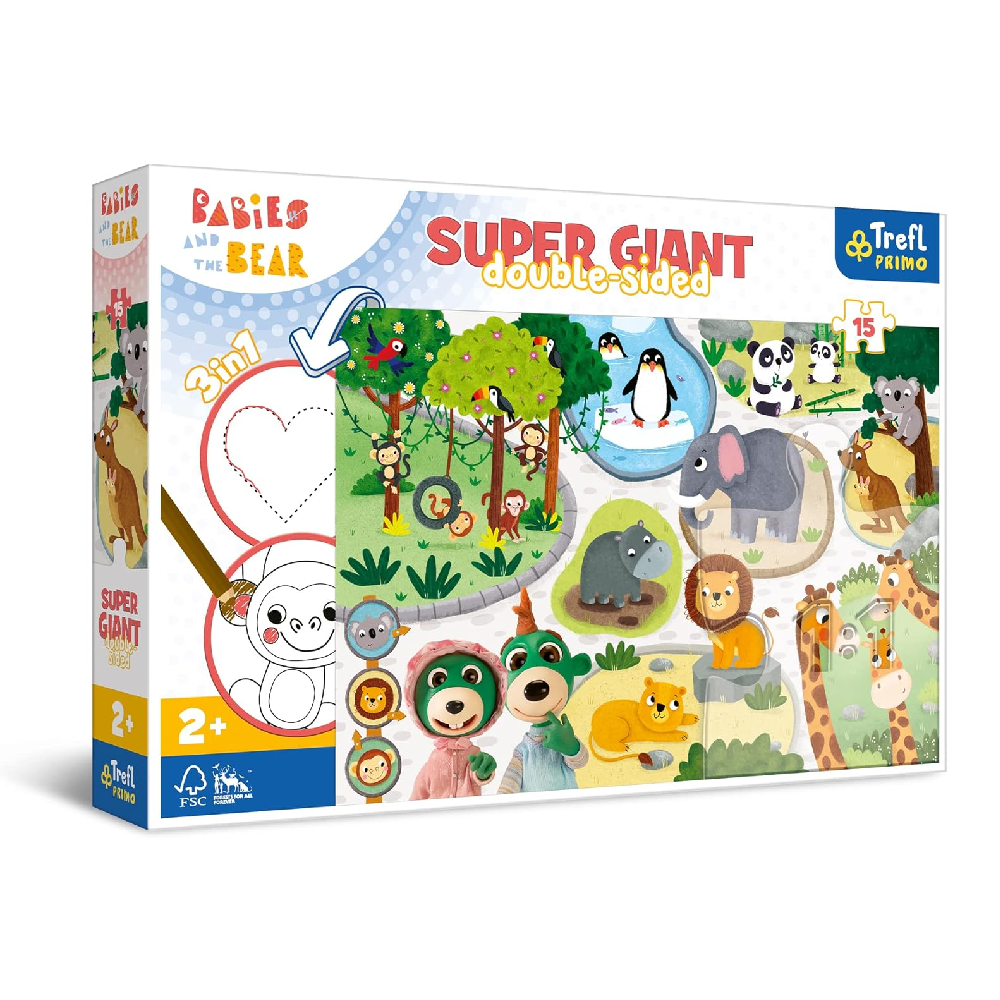 Trefl Trefl 3-in 1 At the Zoo Puzzle | 42000 - Toys & Games - Lebanon