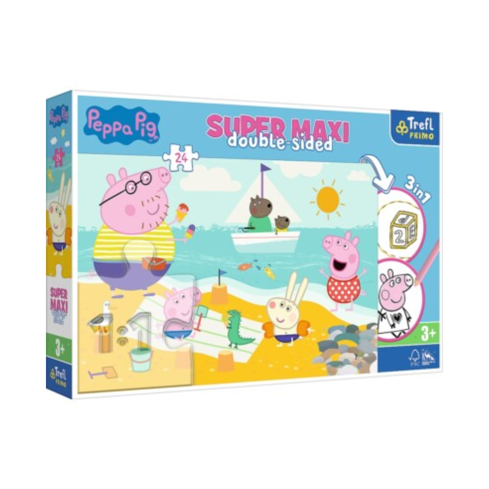 Trefl Trefl Happy Peppa Pig Puzzle - 24 Pieces | 41010 - Toys & Games - Lebanon