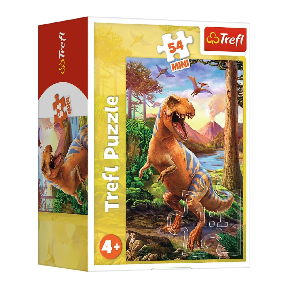 Trefl Trefl Angry Dinasour Puzzle - 54 Mini Pcs | 54194 - Toys & Games - Lebanon