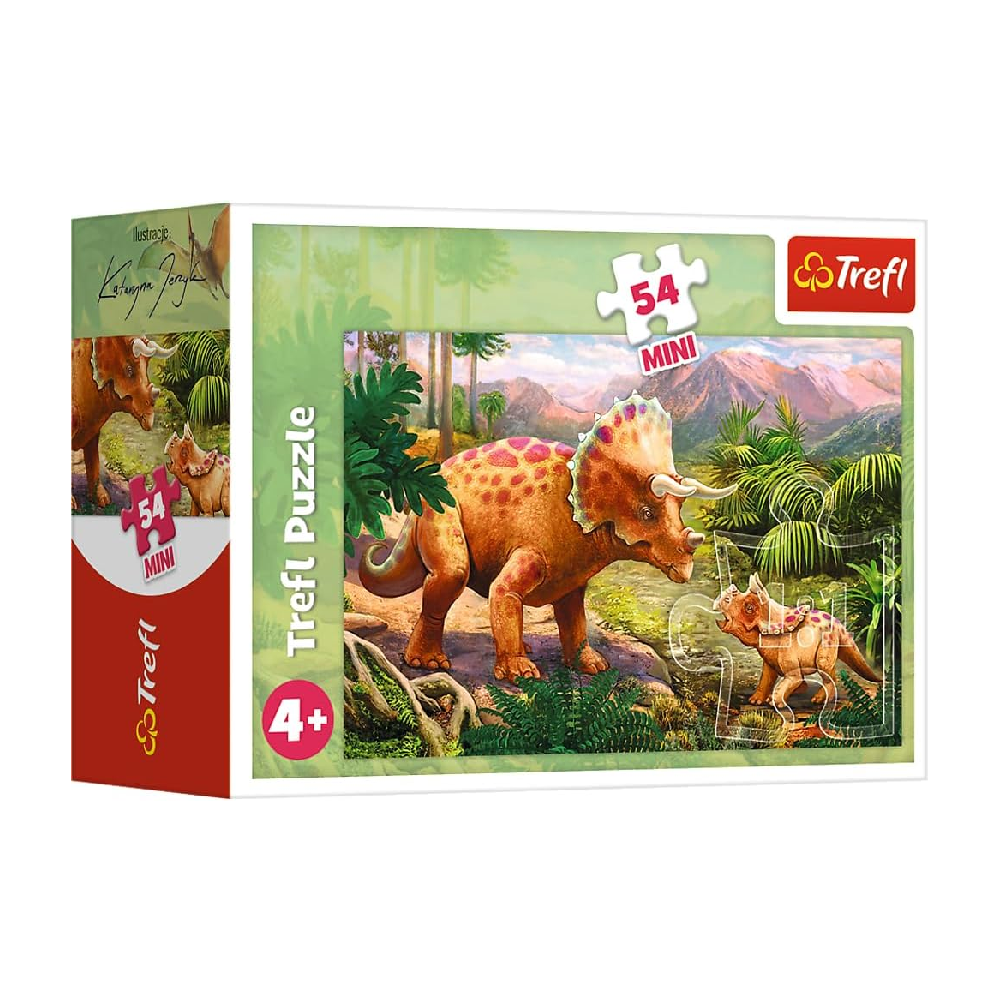 Trefl Trefl Dinasour Puzzle - 54 Mini Pcs | 54194 - Toys & Games - Lebanon