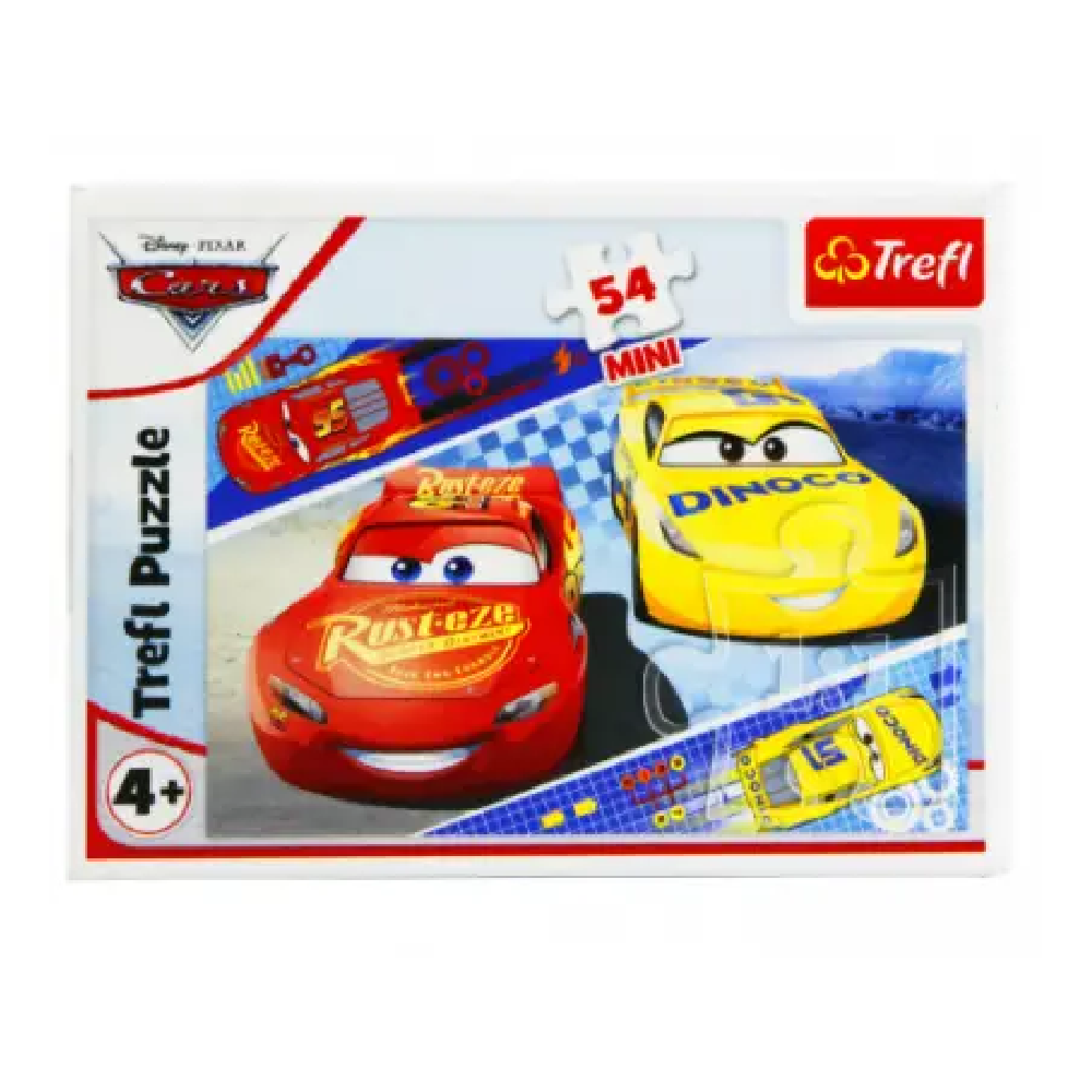 Trefl Trefl Disney Cars: Lightning McQueen & Cruz Ramirez Puzzle - 54 Mini Pcs | 54192 - Toys & Games - Lebanon