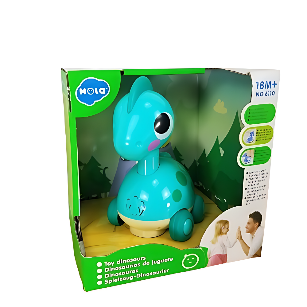 Mola Mola Dinosaur Rolling Toy - Toddler Push & Roll Figure - Green | 6110 - Toys & Games - Lebanon