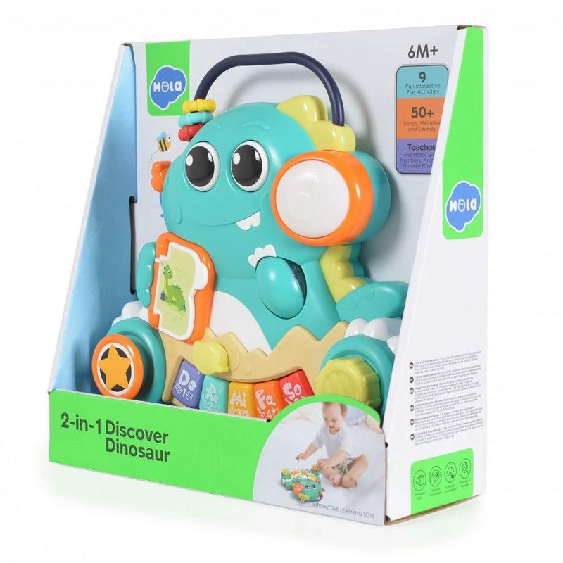 Mola Hola 2-in-1 Discover Dinosaur Activity Toy | HE8976 - Toys & Games - Lebanon