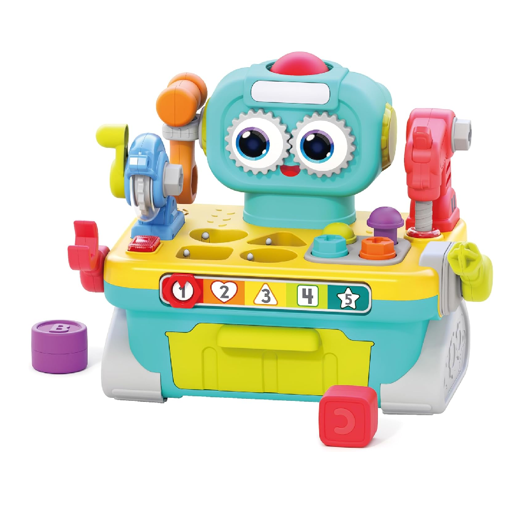 Hola Hola Robot Workbench 11-in-1 Tool Set With Sounds and Light | HA8975 - Toys & Games - Lebanon