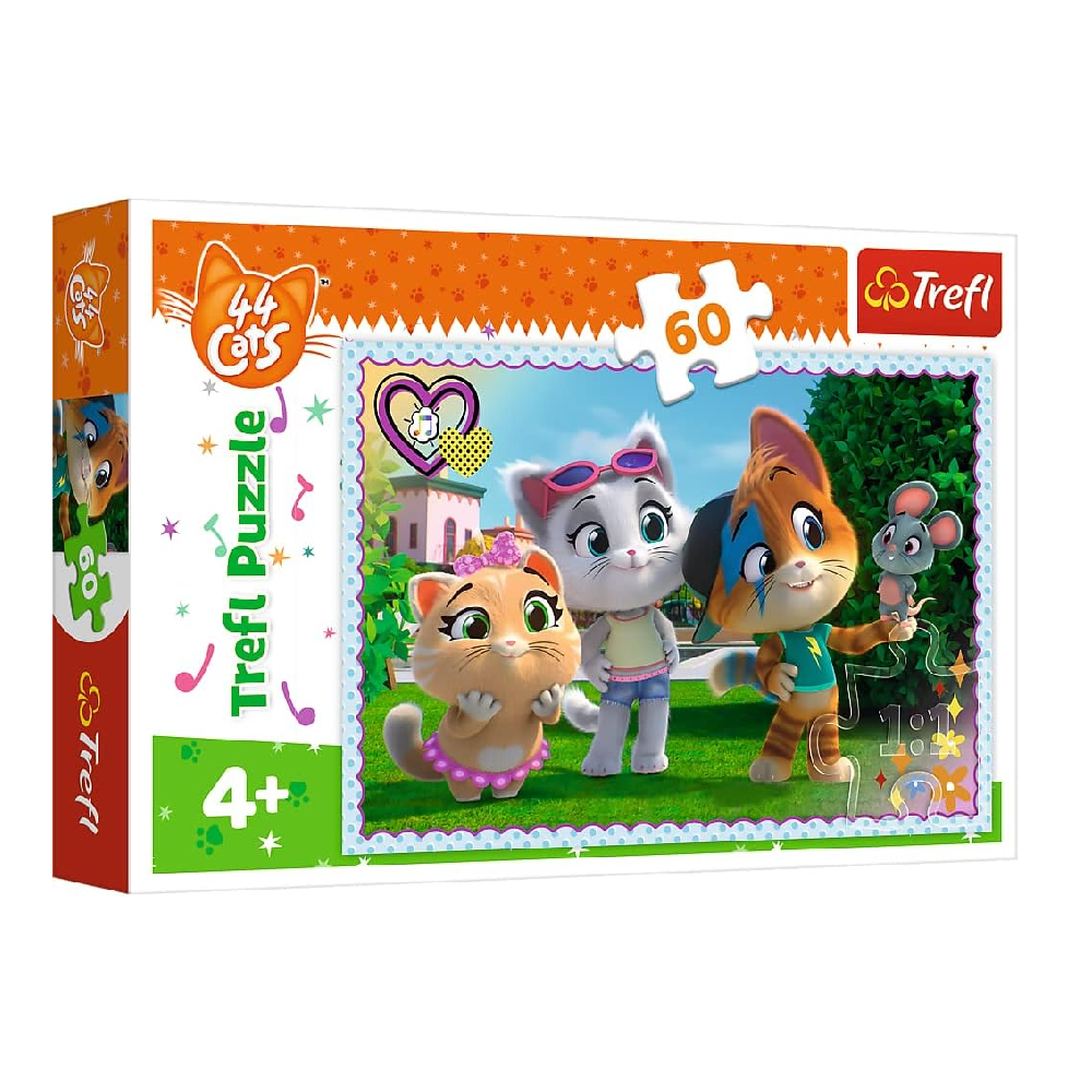 Trefl Trefl Colourful Fairy Tales Cat Puzzles - 60 Pcs | 17378 - Toys & Games - Lebanon