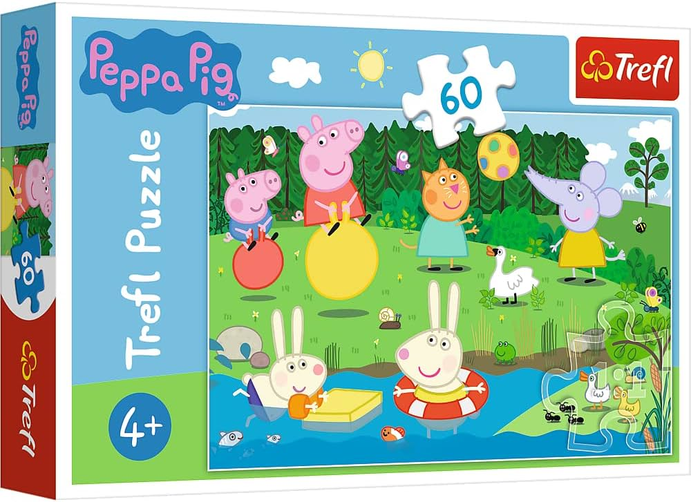 Trefl Trefl Playing in Summer - Peppa Pig Puzzles - 60 Pcs | 17326 - Toys & Games - Lebanon