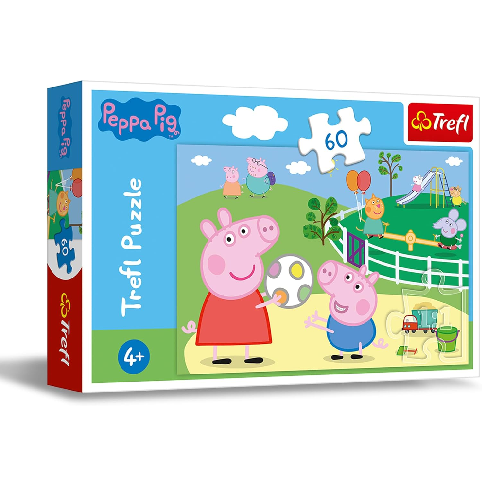 Trefl Trefl Playground Fun - Peppa Pig Puzzles - 60 Pcs | 17356 - Toys & Games - Lebanon