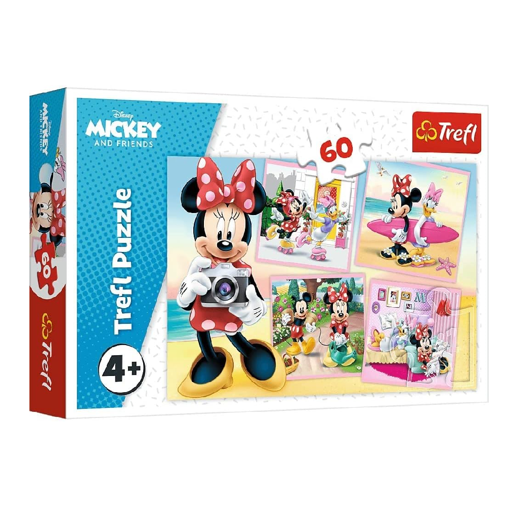 Trefl Trefl The Adorable Minnie Puzzles - 60 Pcs | 17360 - Toys & Games - Lebanon