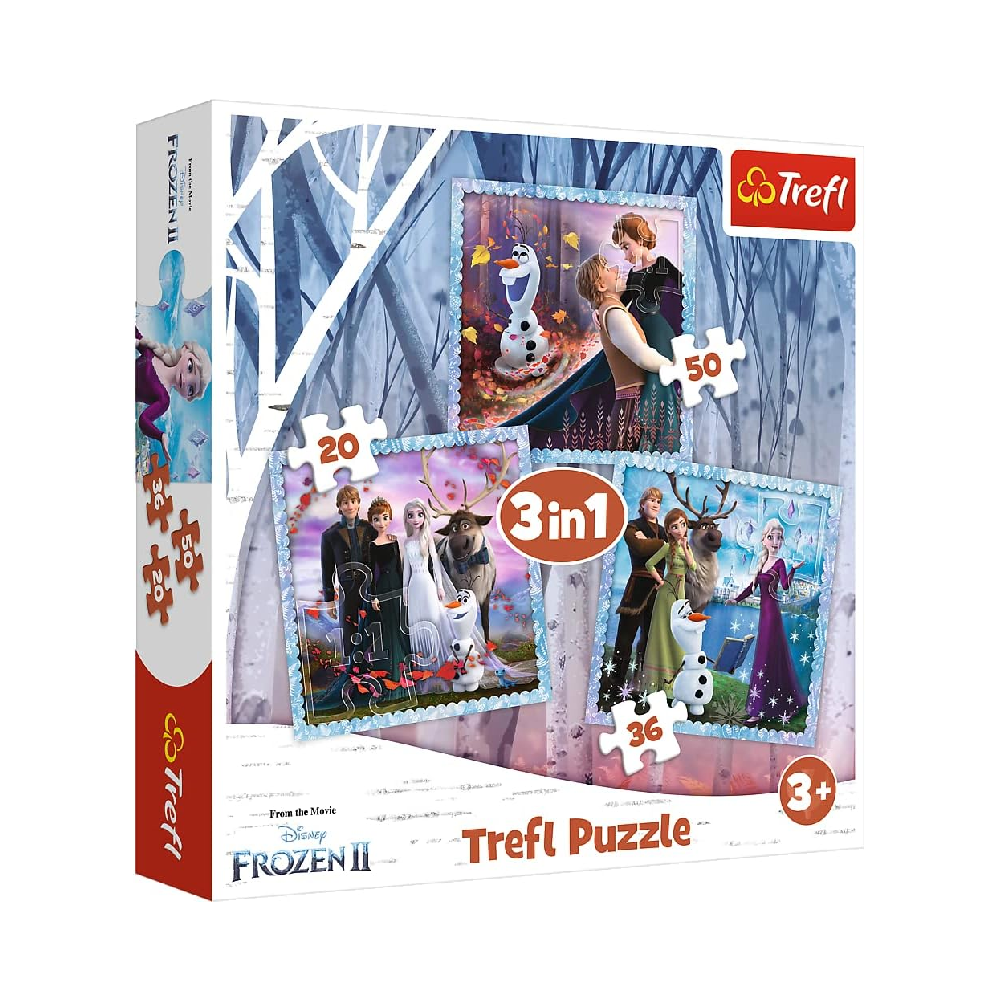 Trefl Trefl 3-in-1 Frozen Puzzle - 20 to 50 Pcs | 34853 - Toys & Games - Lebanon
