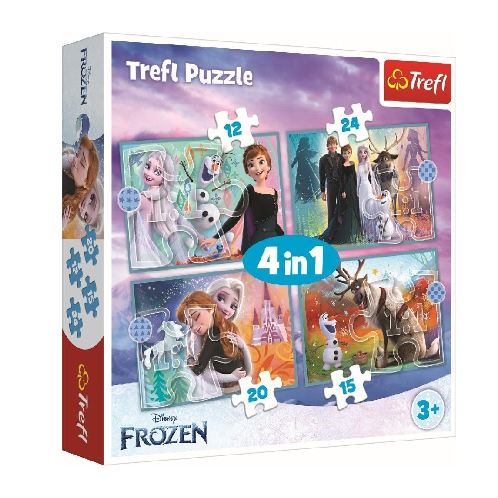 Trefl Trefl 4-in-1 Disney Frozen 2 Puzzle - 20-24 Pcs | 34381 - Toys & Games - Lebanon
