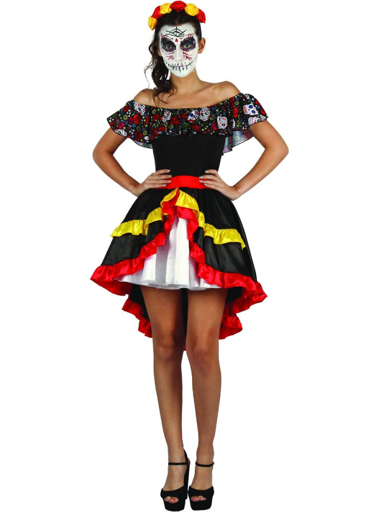  Day of the Dead Costume (Dress & Headband) | 093408 - Toys & Games - Lebanon