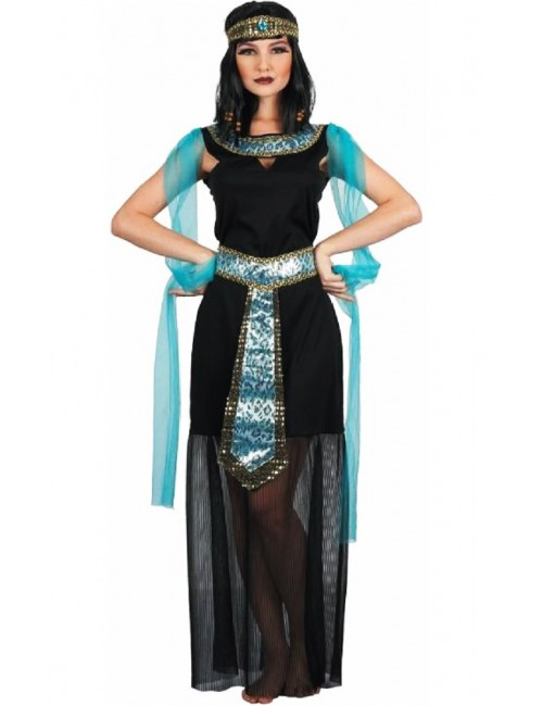 Egyptian Costume (Dark Dress, Blue Belt & Headdress) | 093489 - Toys & Games - Lebanon