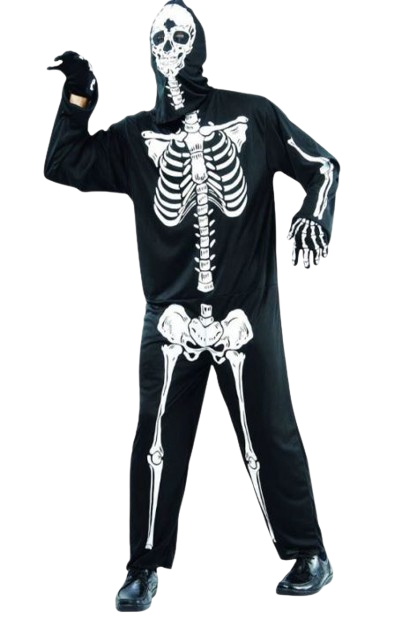 Skeleton Costume (Jumpsuit & Hood) | 099393 - Toys & Games - Lebanon