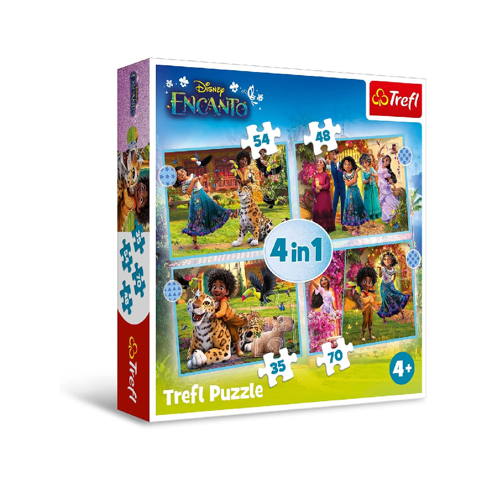 Trefl Trefl 4-in-1 Magical Encanto Puzzle - 35-70 Pcs | 34615 - Toys & Games - Lebanon