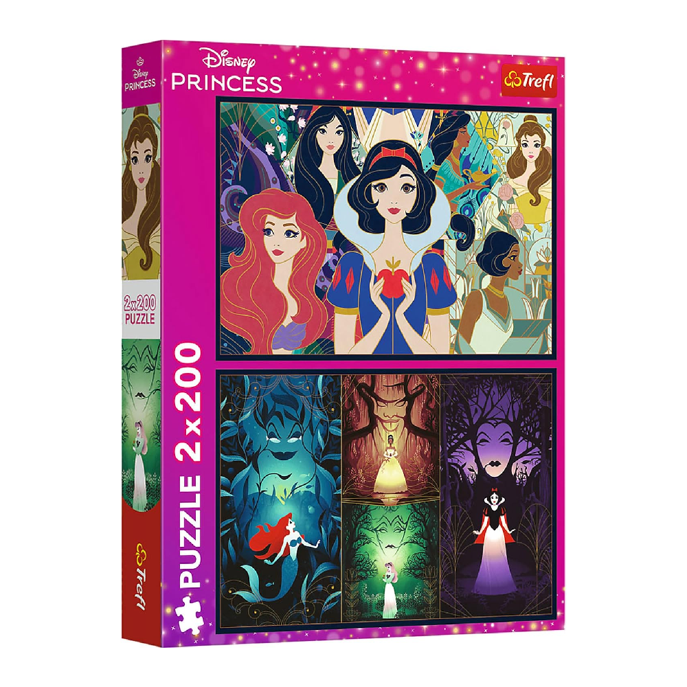 Trefl Trefl 2-in-1 Disney Princess: Magical Princesses 2 Puzzle - 200 Pcs | 13317 - Toys & Games - Lebanon