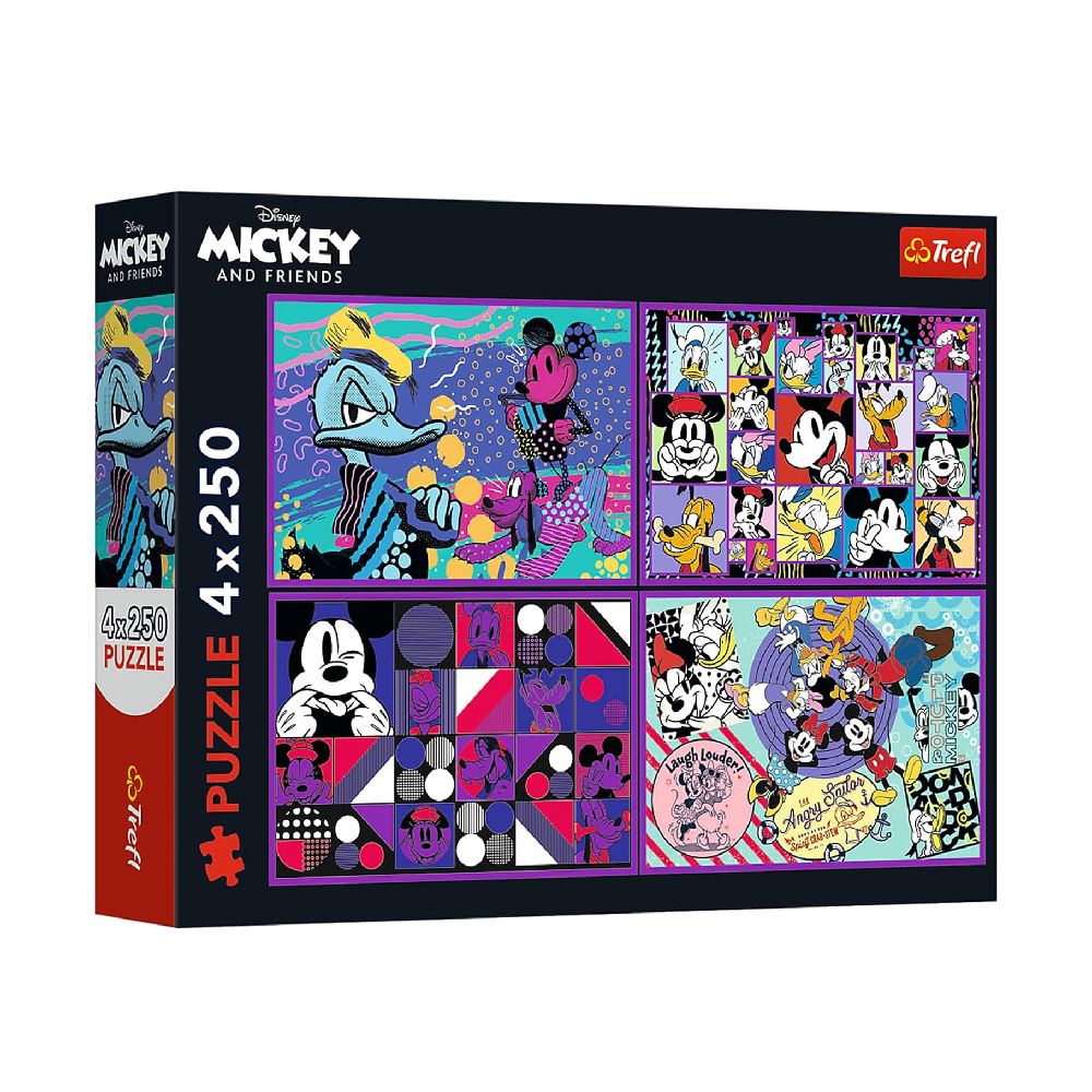 Trefl Trefl 4-in-1 Disney, Mickey Mouse Adventure Series Puzzle - 250 Pcs | 13308 - Computers & Tech - Lebanon