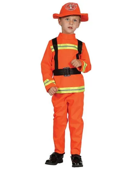 Fireman Costume (Pant, Top, Belt, Hat) - Medium Size | 092368 - Toys & Games - Lebanon