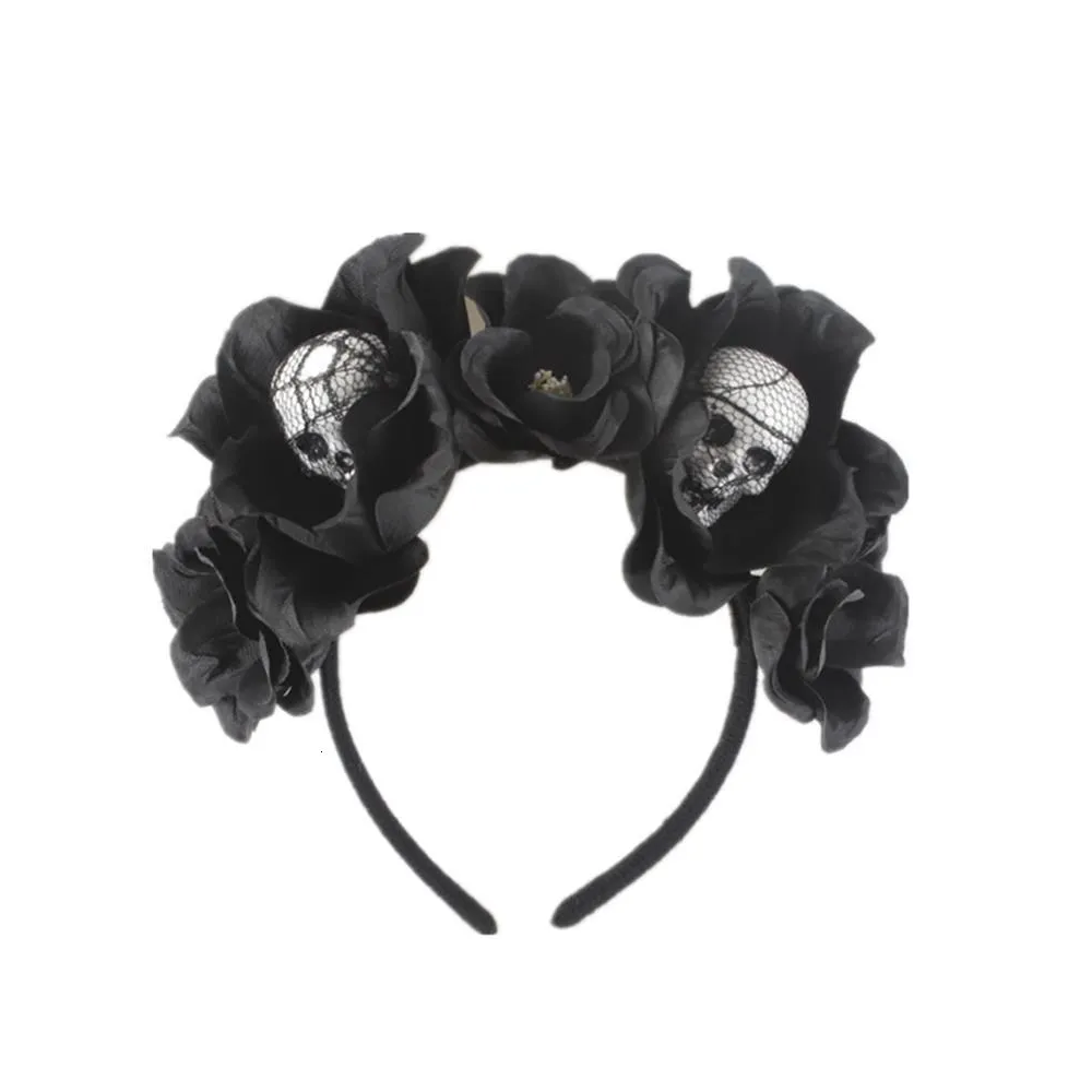 Halloween Skull and Flowers Headband | AL2618 - Home & Kitchen - Lebanon