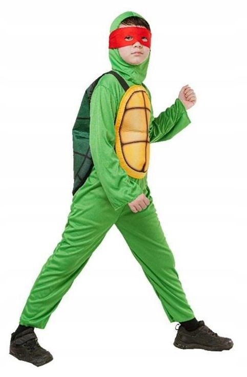  Ninja Turtle Costume (Jumpsuit, Shell Cape, Hood, Mask) - Medium Size | 091988 - Toys & Games - Lebanon