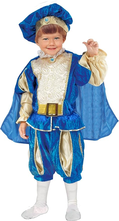 Prince Blue Costume (Blouse, Pant, Cape, Hat) - Small Size | 881218 - Toys & Games - Lebanon