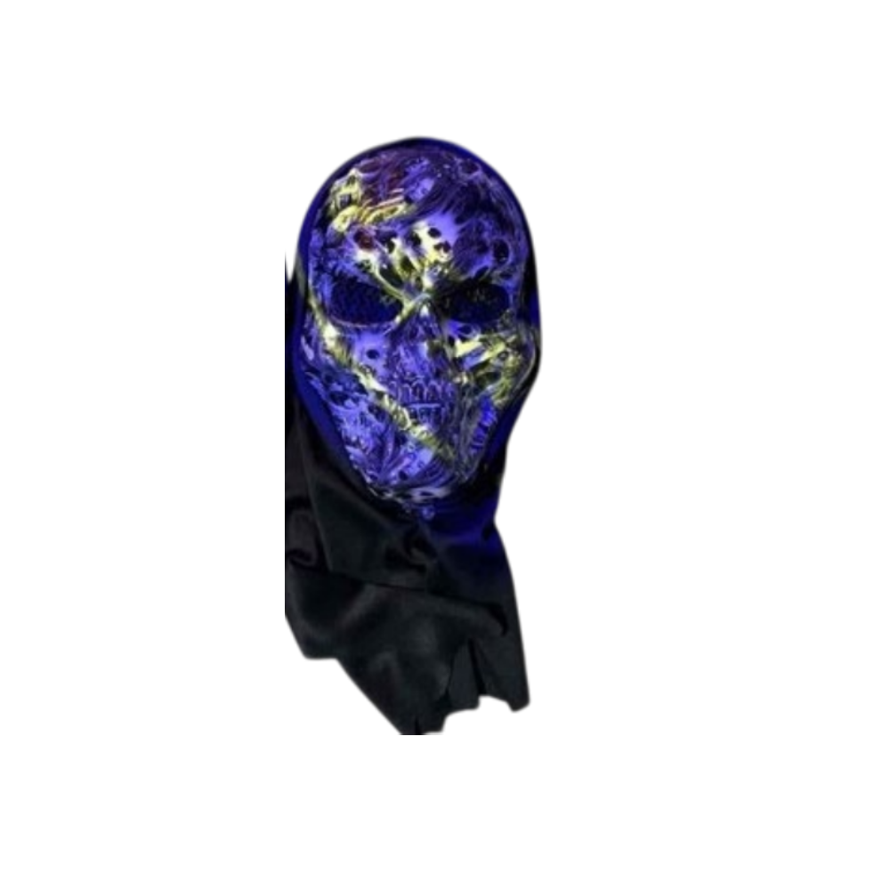 Halloween Scary Skeleton Face Mask - Purple | AL4094 - Home & Kitchen - Lebanon