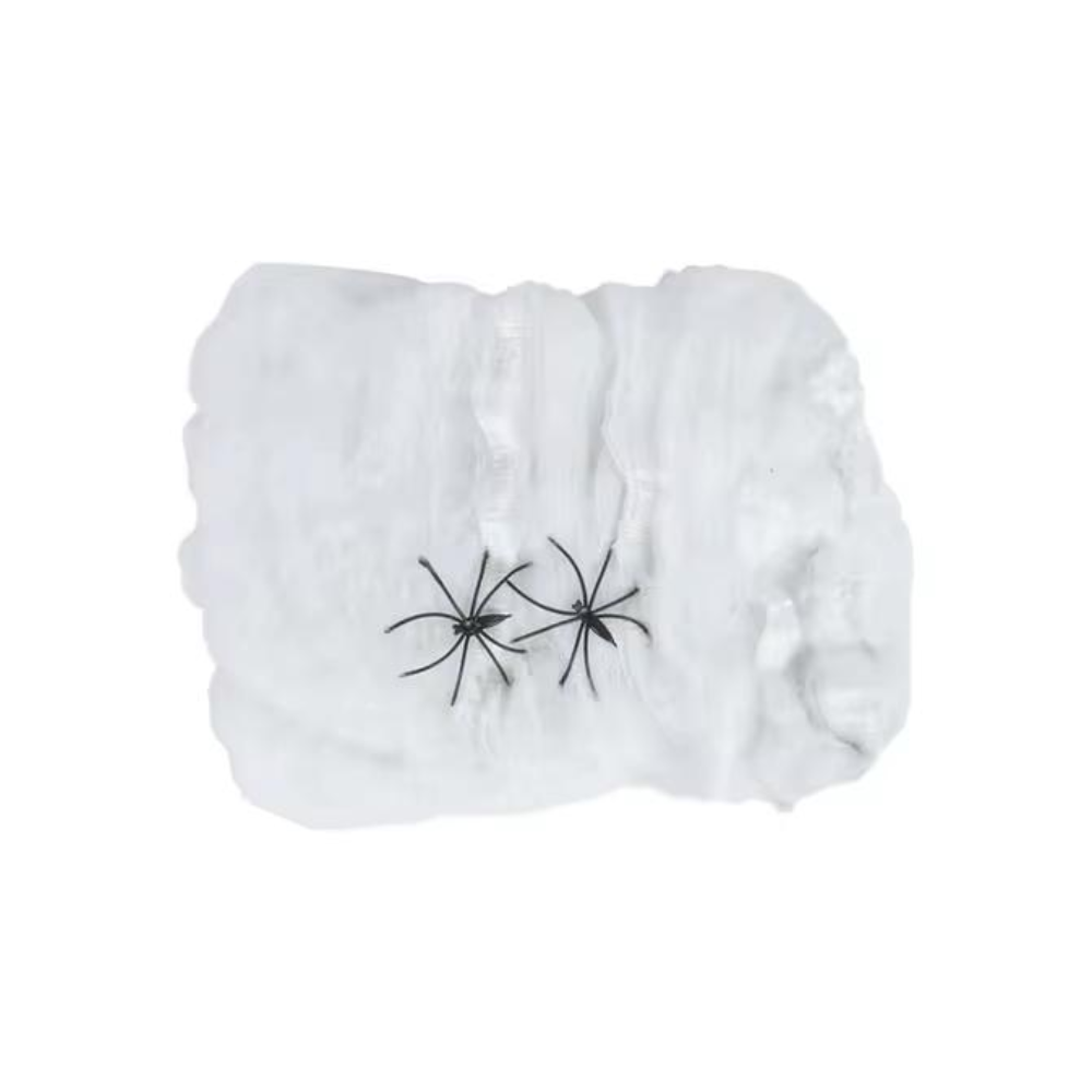Halloween Decoration Artificial Spider Web - White | AL639-9 - Home & Kitchen - Lebanon