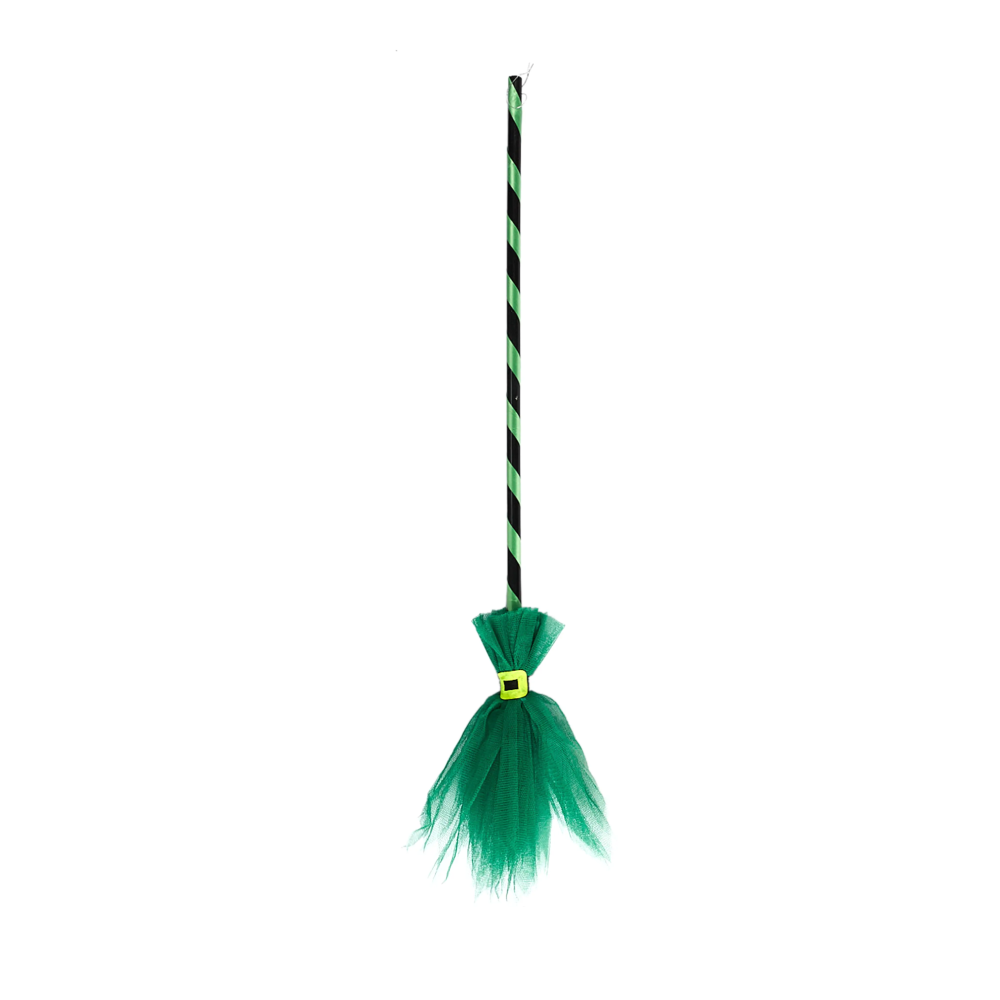 Halloween Skeleteen Witch Broomstick - Green | AL694 - Home & Kitchen - Lebanon