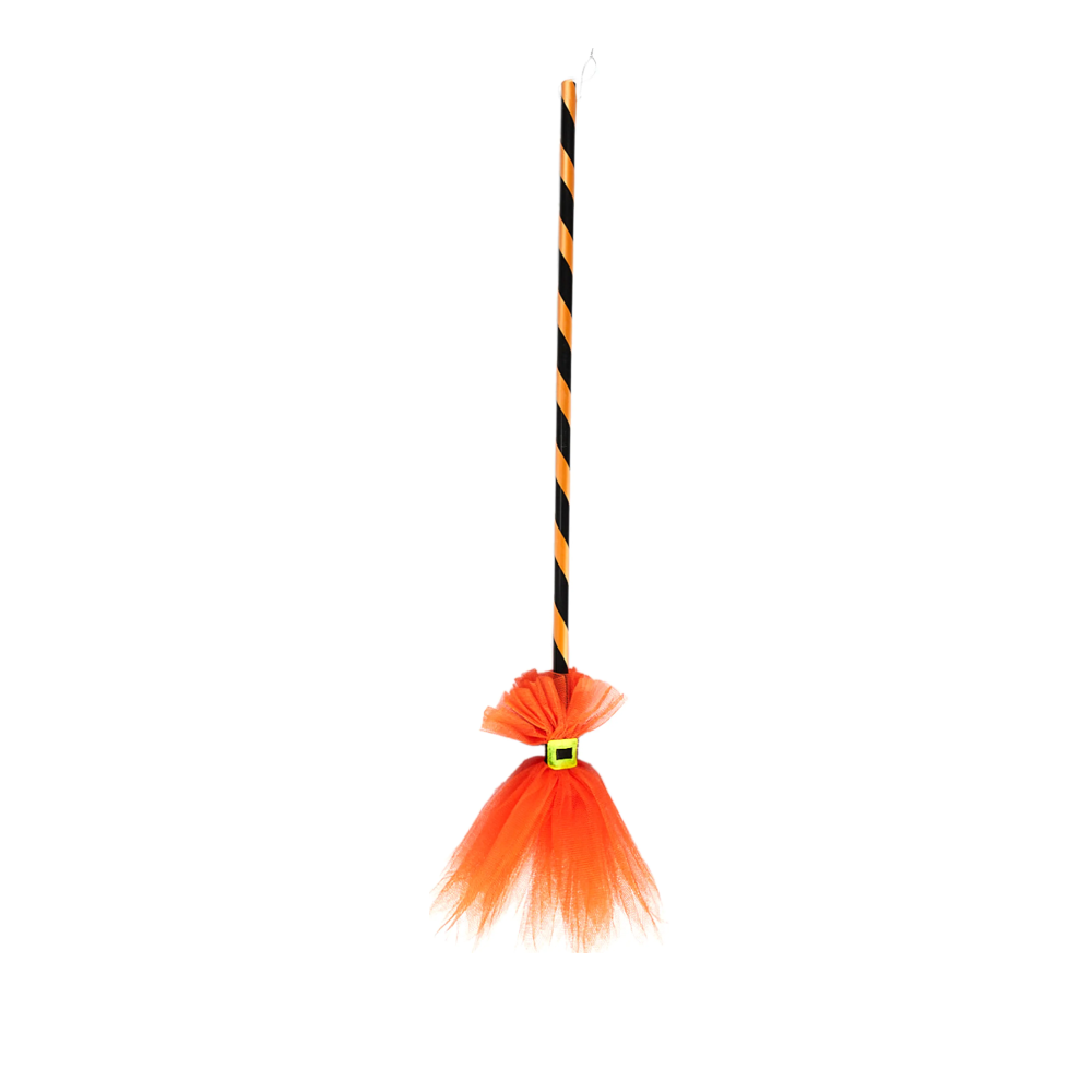 Halloween Skeleteen Witch Broomstick - Orange | AL694 - Home & Kitchen - Lebanon