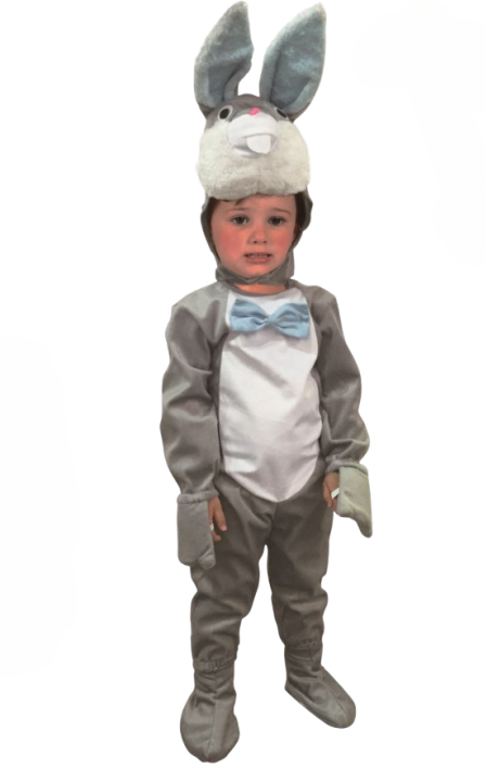  Rabbit Costume (Jumpsuit, Hood) - TODDLER (92-104CM) | LB009-82 - Toys & Games - Lebanon