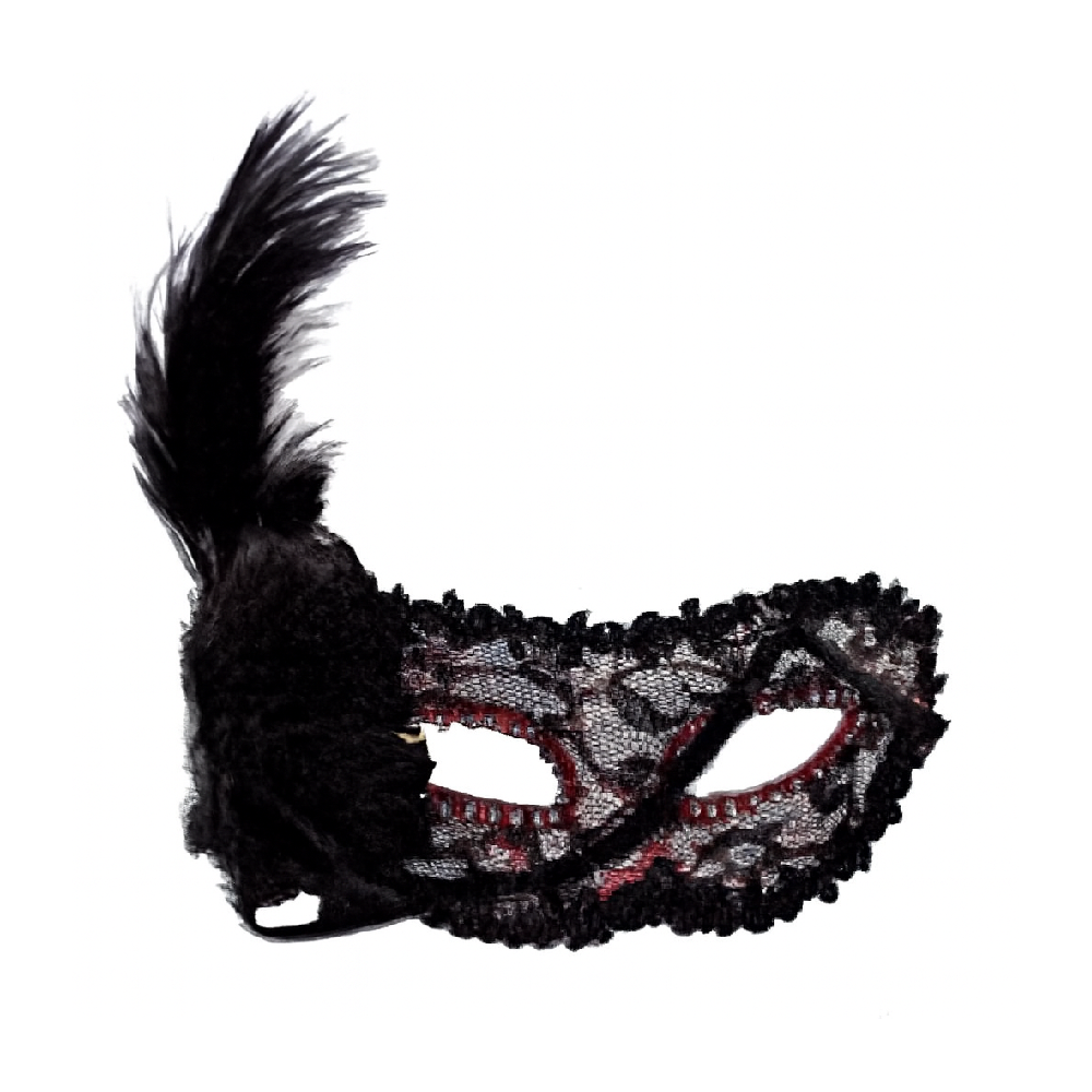 Halloween Eye Mask - Black/Red | AL2643 - Home & Kitchen - Lebanon