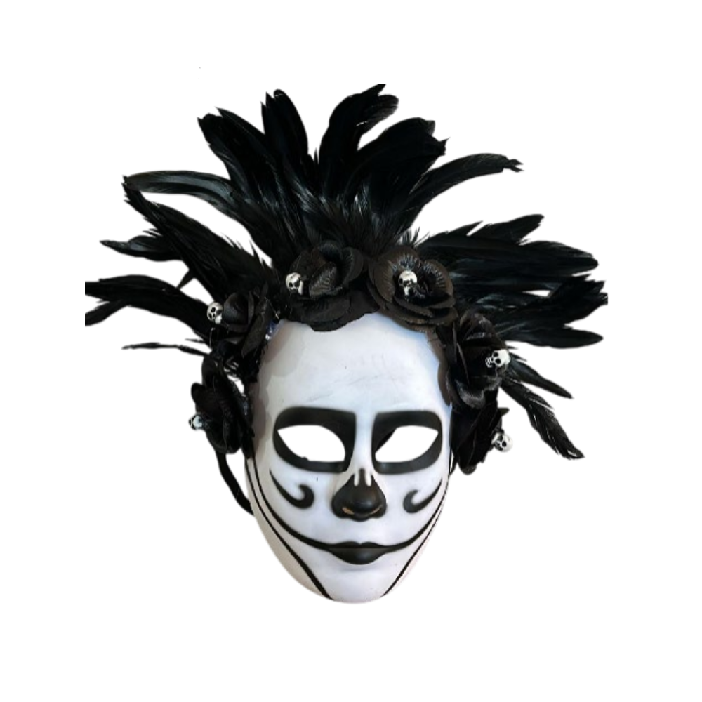 Halloween Face Mask With Hair | AL2645 - Home & Kitchen - Lebanon