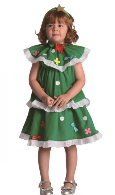  Christmas Tree Costume (Dress, Headpiece) - TODDLER (92-104CM) | 092657 - Toys & Games - Lebanon