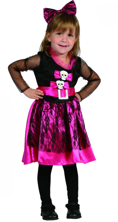 Skeleton Costume (Dress, Hair Band with a Bow) - INFANT (80-92CM) | 92433 - Toys & Games - Lebanon